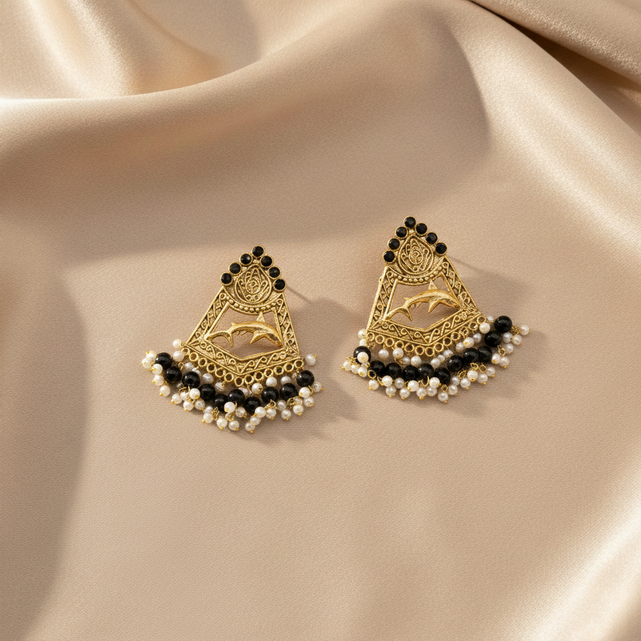 Afghan Dolphin Earrings