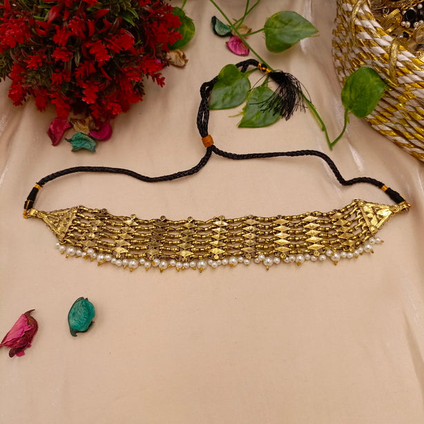 Long Choker with Beads