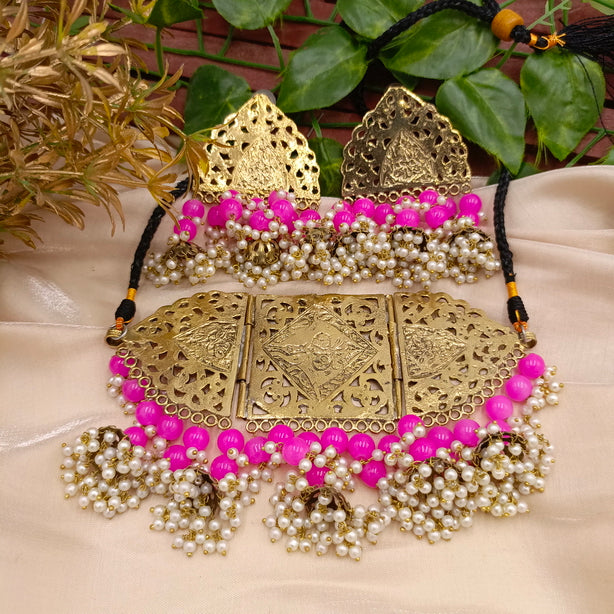 Vintage Choker Set with Pearls