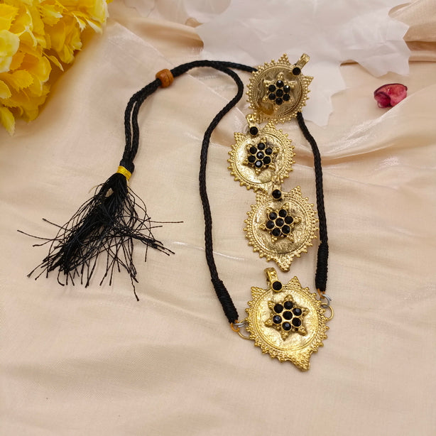 Coin Flower Choker Set