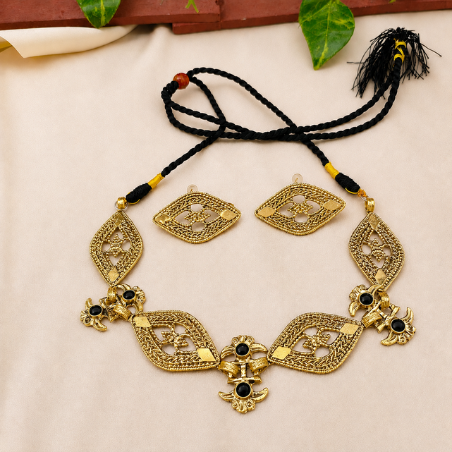Zarqand Diamond Set – Premium Antique Finish