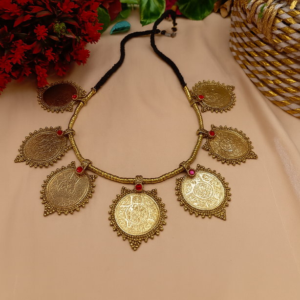 Antique 7-Coin Choker