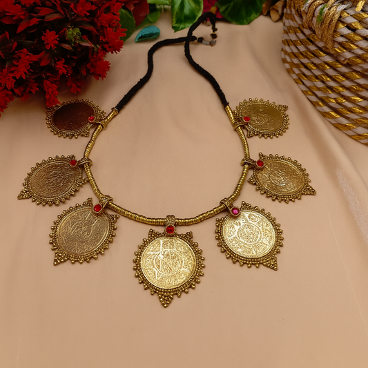 Antique 7-Coin Choker