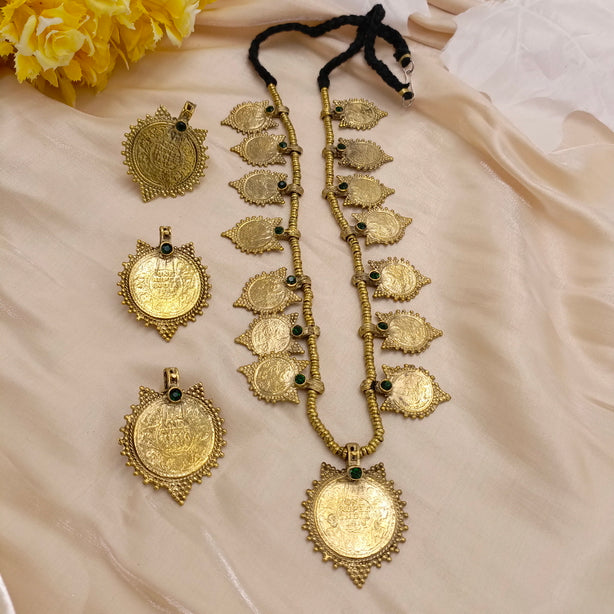 Antique Mala Set with Stones on Top