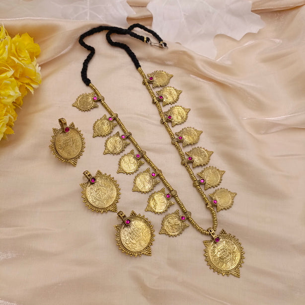 Antique Mala Set with Stones on Top