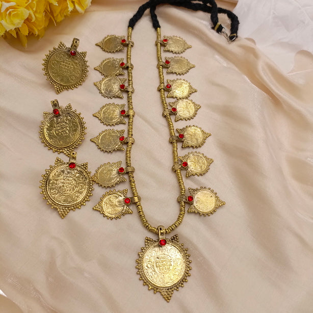 Antique Mala Set with Stones on Top