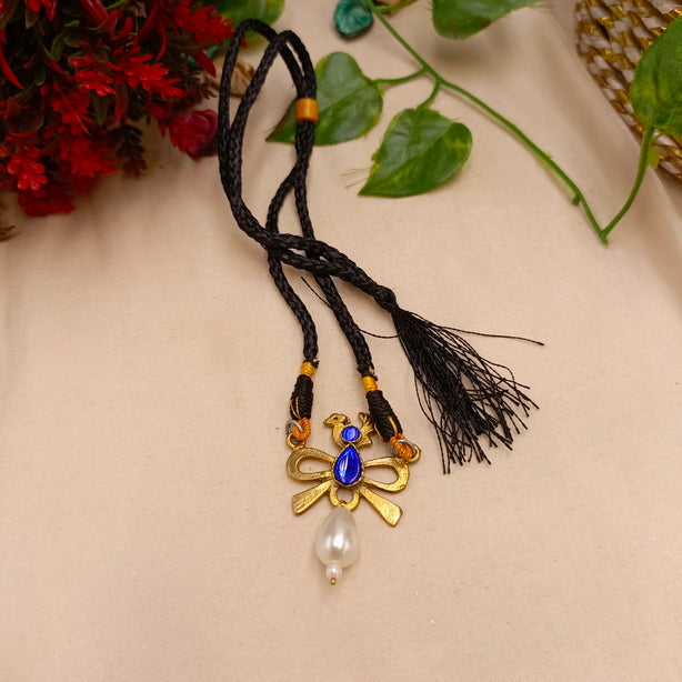 Bird Choker - Antique Golden Kaasni Jewellery