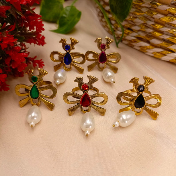 Vintage Bird Ring - Adjustable