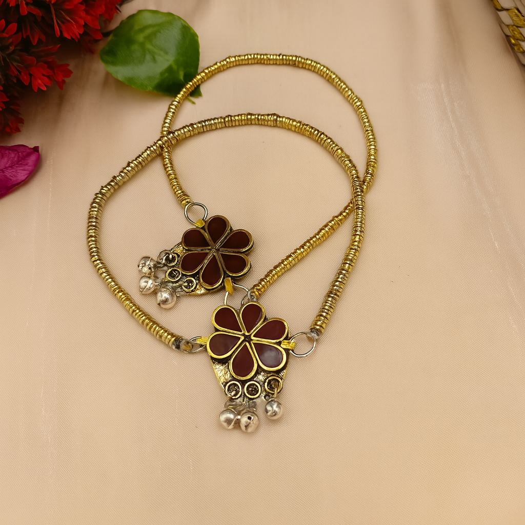 Handmade Afghan Flower Anklets