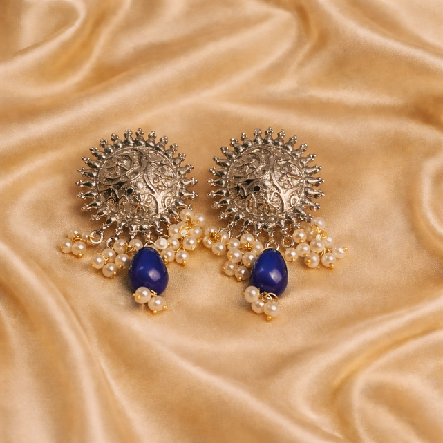 Dilruba Silver Earrings
