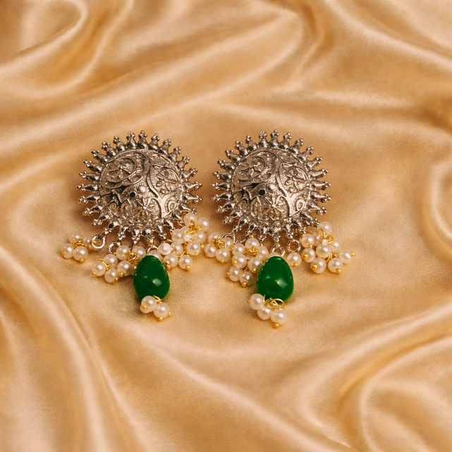 Dilruba Silver Earrings
