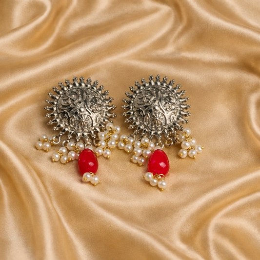Dilruba Silver Earrings