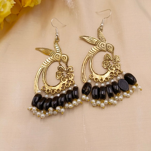 Dragonfly Earrings with Beads