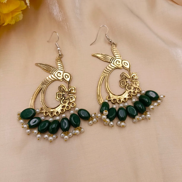 Dragonfly Earrings with Beads
