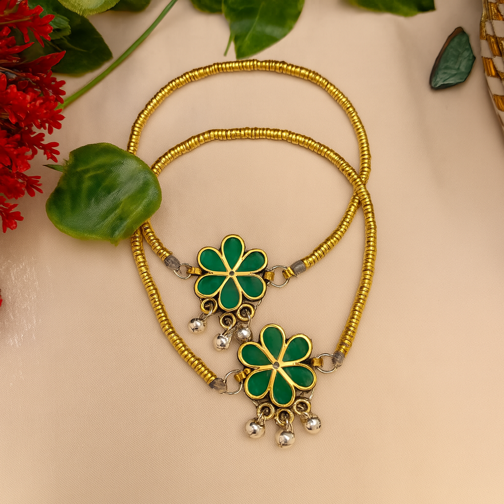 Handmade Afghan Flower Anklets