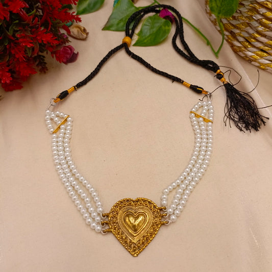 Golden Heart Choker