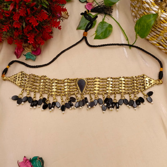 Long Choker with Beads