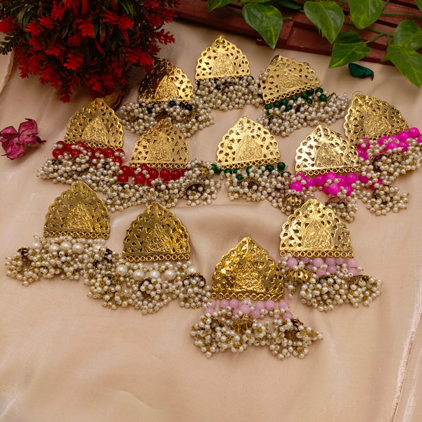 Vintage Jhumki Earrings - Handmade