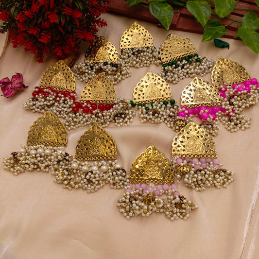 Vintage Jhumki Earrings - Handmade