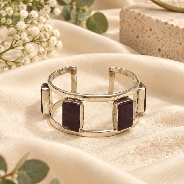 Nazakat Antique Silver Cuff