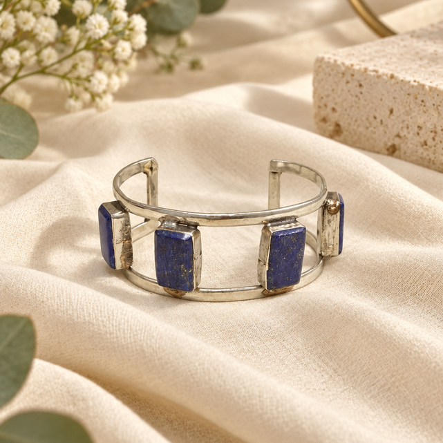 Nazakat Antique Silver Cuff