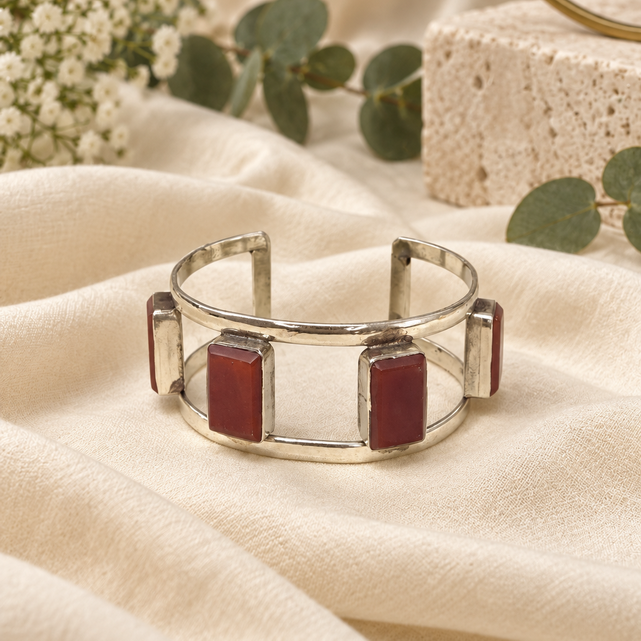 Nazakat Antique Silver Cuff