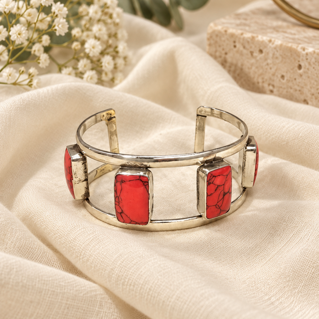 Nazakat Antique Silver Cuff
