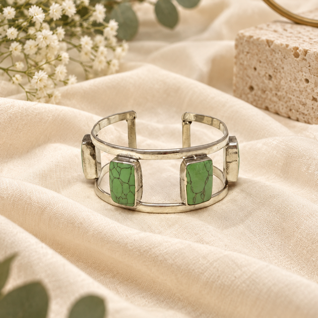 Nazakat Antique Silver Cuff