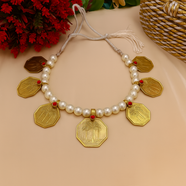 Octa Coins Necklace - Handmade Jewellery