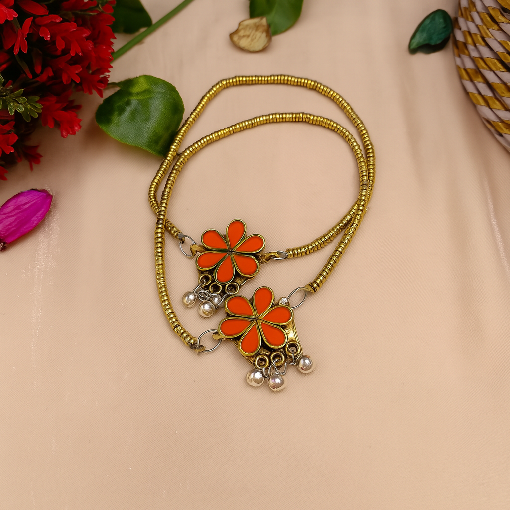 Handmade Afghan Flower Anklets