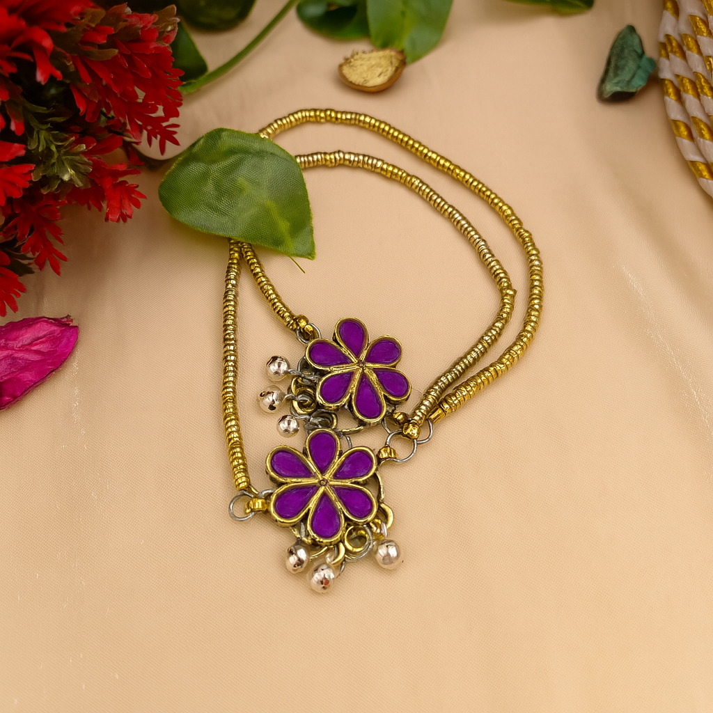 Handmade Afghan Flower Anklets