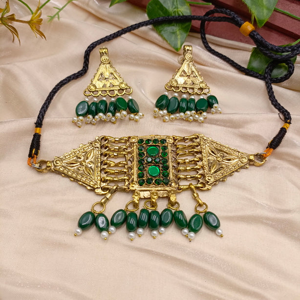 Handmade Rectangle Choker Set