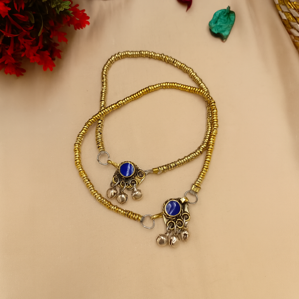 Handmade Afghan Single Stone Anklets
