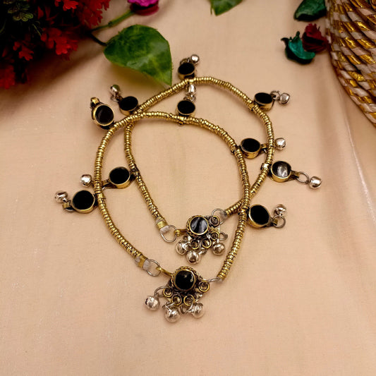 Handmade Afghan Six-Stone Anklets