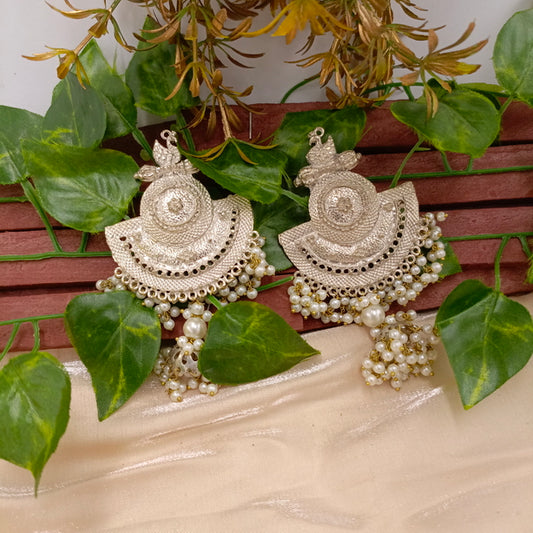 Silver Swan Earrings