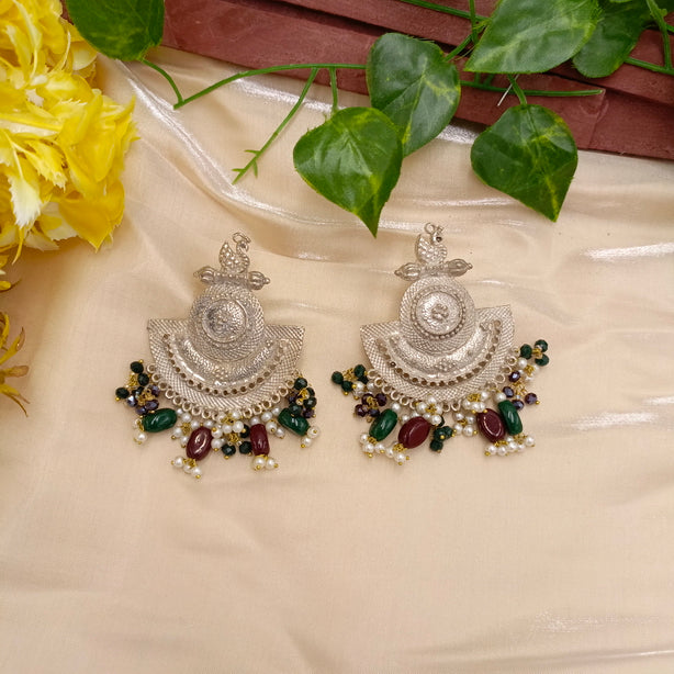Silver Swan Earrings