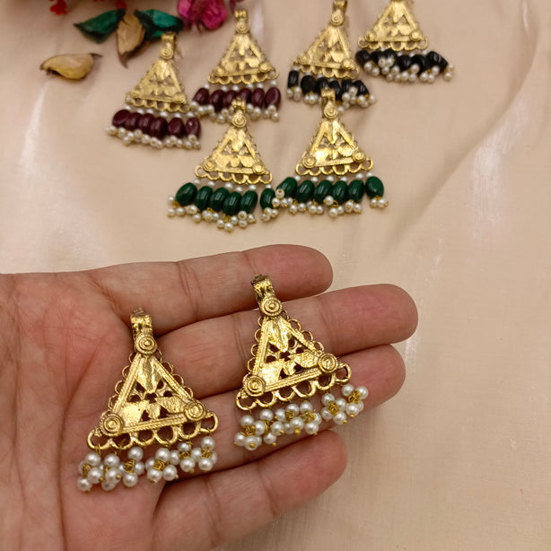 Antique Pyramid Earrings