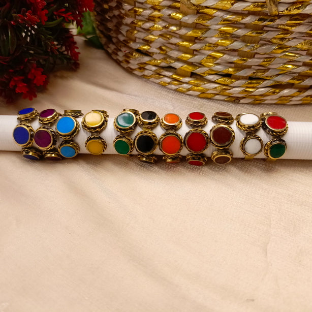 Triple-Stone Ring - Adjustable