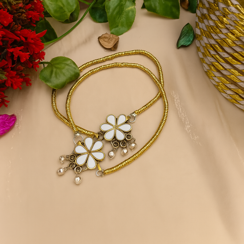 Handmade Afghan Flower Anklets