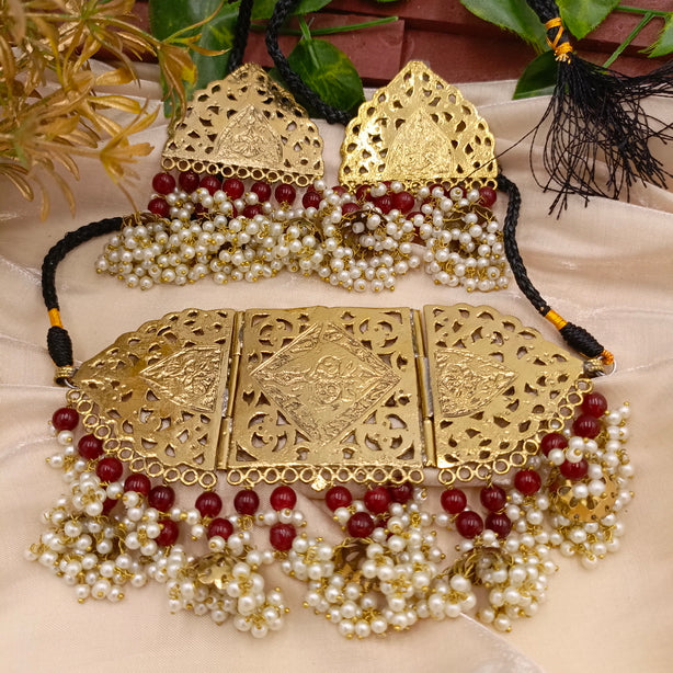 Vintage Choker Set with Pearls