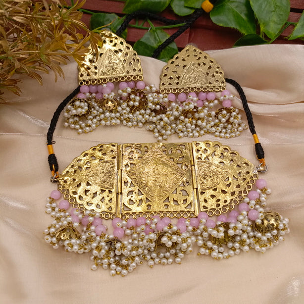 Vintage Choker Set with Pearls