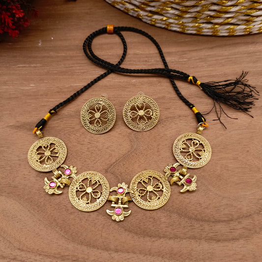 Zarqand Round Jewellery Set – Premium Handmade Afghan Design
