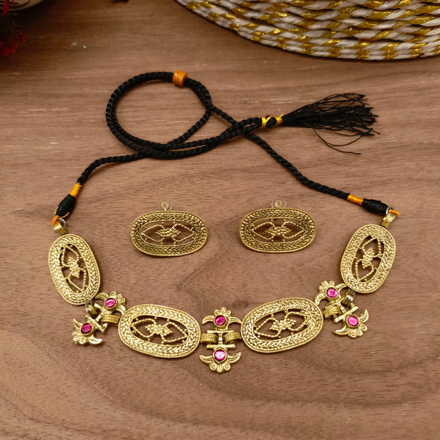 Zarqand Oval Jewellery Set – Premium Traditional Afghan Design