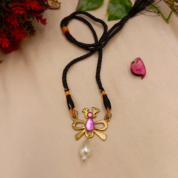 Bird Choker - Antique Golden Kaasni Jewellery