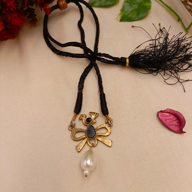 Bird Choker - Antique Golden Kaasni Jewellery