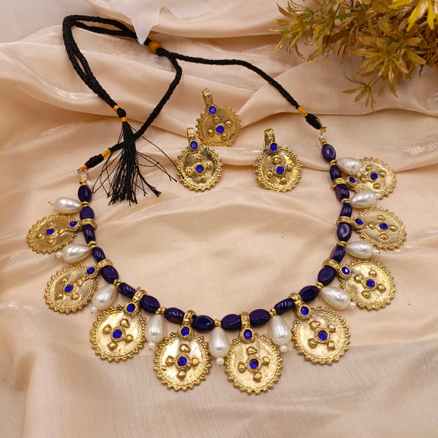 Vintage Coin Set with Beads