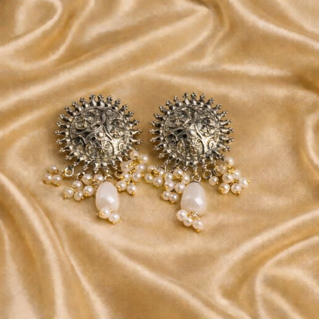 Dilruba Silver Earrings
