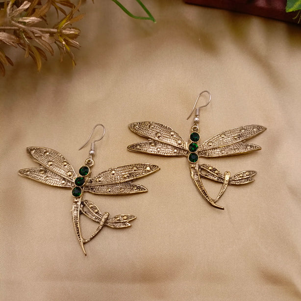 Beautiful Dragonfly Earrings with Stones