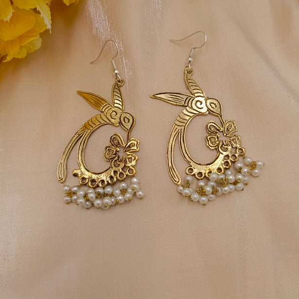 Dragonfly Earrings with Beads