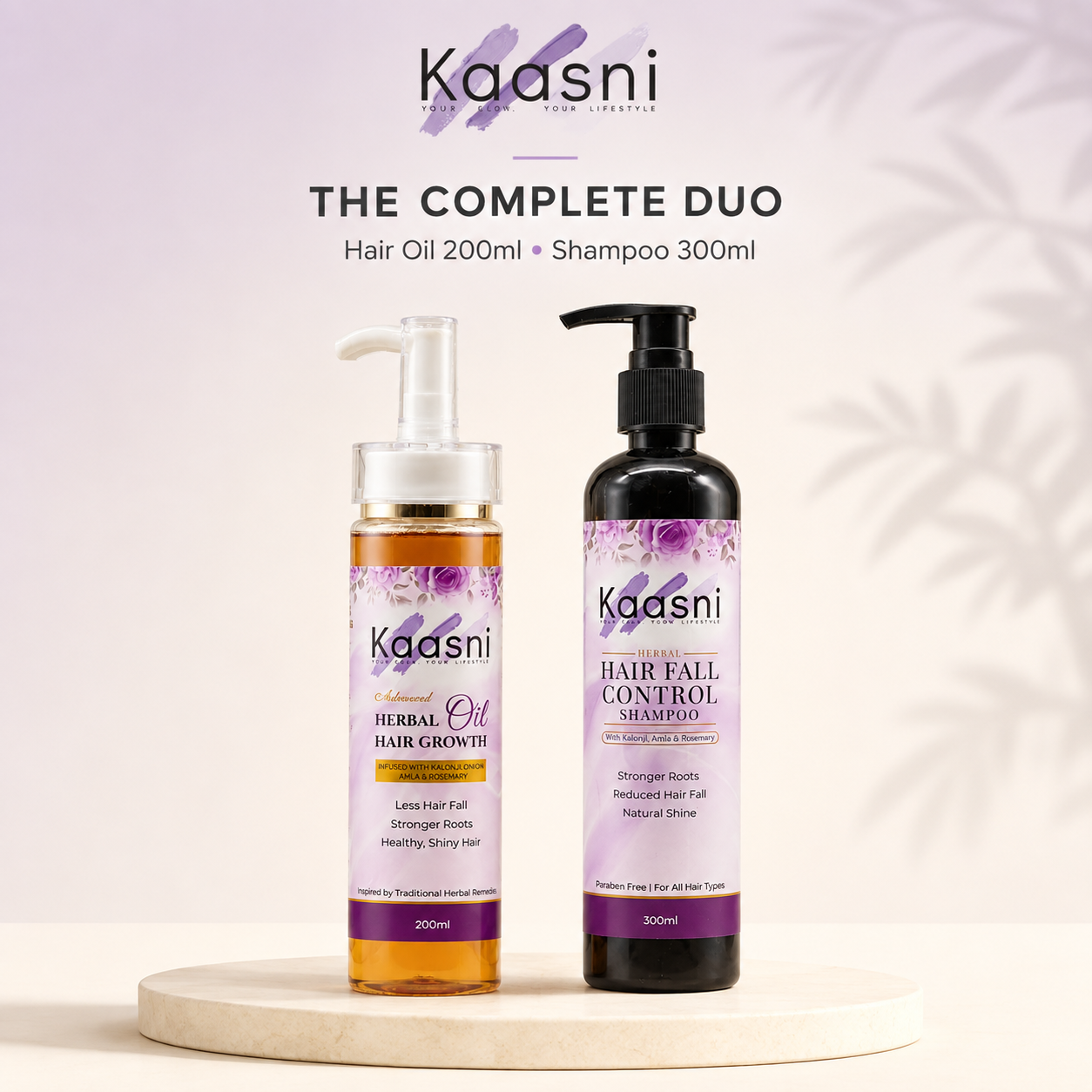Buy Hair Oil 200ml, Get Shampoo FREE 300ml